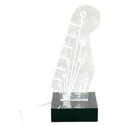 Pzuryhg Guitar Pick Holder, Acrylic Guitar Pick Storage, Light Up Guitar Pick Case, Dust-Proof Guitar Pick Box, Music Accessories, Guitar Pick Display, LED Guitar Pick Case, Guitar Collection Box
