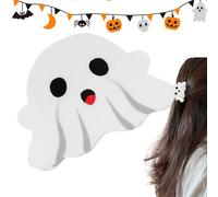 Pzuryhg Halloween Hair Clips, Gothic Hair Accessories, Ghost Hair Grippers, Ghost Expression Halloween Hair Clip, High-end Acrylic Shark Clip, Fashion Creative Hair Clip Jaw For Halloween Parties