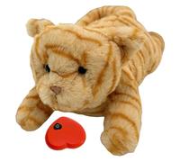 Pzuryhg Heartbeat Toy for Cat, Plush Snuggle Sleep Aid Doll, Puppies Heartbeat Toys, Heartbeat Pillow Plush Calming Puppy Toys Stress Relief Supplies for Puppy Kitten, 14.96x6.69x6.69 inches