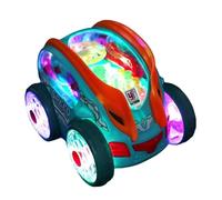 Pzuryhg Interactive Cool LED Toy Car, Kids Play Car and Race Car, 360° Rotating Race Car with LED Lights, Safe Toddler Trucks Sensory Car Toy for Children Boys Girls, 6.18x4.61x4.72 inches