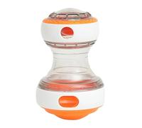 Pzuryhg Interactive Dog Dispenser, Treat Rolling Puzzle, Slow Feeder Toy, Tough Puppy Trainer, Promotes Cognitive Development, Brain Enrichment, Indoor Playtime Fun, 8.5x8.5x15cm