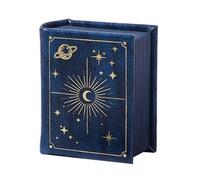 Pzuryhg Jewelry Ring Box - Book Style Organizer with Magnetic Lid, Compact and Stylish Storage for Rings, Ideal for Travel Birthday Christmas Engagement Proposal Wedding for Women and Men