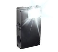 Pzuryhg Lampe d'inspection LED - Mini lampe torche magnétique portable, lampe de poche rechargeable avec clip de maintien solide, éclairage lumineux réglable, idéal pour les mécaniciens, les aventures