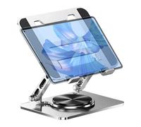 Pzuryhg Laptop Stand - Swivel Cooling Laptop Base, Portable Ventilated Desktop Lifter with Anti Slip Pads, Compact Folding Travel Productivity Tool, Ideal for College Workplace Home