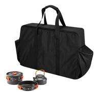Pzuryhg Outdoor Stove Carry Bag, Portable BBQ Tool Storage, Outdoor Gear Organizer, Grill Utensil Carrier, Small Tank Accessories, Ideal for Barbecue and Camping, 27.17x8.27x16.93 inches