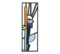 Pzuryhg Peintures murales abstraites, illustration de visage humain, peinture murale moderne, décoration murale à suspendre, décoration murale de porche, décoration d'art d'intérieur pour maison,