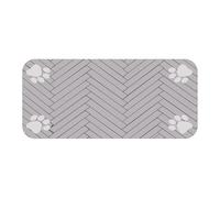 Pzuryhg Pet Feeding Mat, Anti-Slip Cat Mat, Absorbent Feeding Pad, Dog Feeding Placemat, Cat Bowl Pad, Floor Protection Mat, 23.6 x 35.4 inch Pet Placemat for Dog & Cat