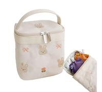 Pzuryhg Petit sac à déjeuner, sac à déjeuner thermique pour femme - Porte-aliments réutilisable pour bébé, stockage des aliments pliable pour le travail, les repas, les pique-niques, le camping, les