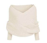 Pzuryhg Scarf with Sleeves for Women, Shrugs with Sleeves, Comfortable Scarf Sleeves, Knitted Scarf Women, Women Knitted Shrugs, Scarf for Women, Comfortable Fashionable Scarf Sleeves for Casual Wear