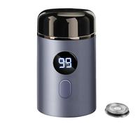 Pzuryhg Small Electric Shaver, Portable Face Grooming Tool, Waterproof Beard Trimmer, Type-C Rechargeable, 3W Power, (4 x 4 x 7cm), Ideal for Home & Travel