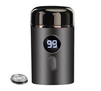 Pzuryhg Small Electric Shaver, Portable Face Grooming Tool, Waterproof Beard Trimmer, Type-C Rechargeable, 3W Power, (4 x 4 x 7cm), Ideal for Home & Travel