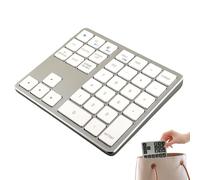 Pzuryhg Small Wireless Keyboard, Compact 35-Key Keyboard, Mechanical Wireless Keyboard, Silent Typing Keypad, Handheld Compact Keyboard, Wireless 35-Key Keyboard, Compact Mechanical Keypad,