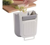 Pzuryhg Trash Can - Kitchen Foldable Sink, Hanging Waste Bin, 11 Liter Space Saver, Door Mount Storage, Tidy Home Organization Function, Cabinet Disposal System, Small Apartment Bathroom Office