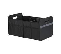 Pzuryhg Trunk Storage Box, Foldable Car Bin, 56L Organizer, Heavy-Duty Build, Design, Multi-Compartment Layout, Easy Carry Handles, Perfect for RV, Trailer, Tailgate, Picnic, Backseat