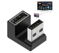 Pzuryhg USB 3.0 Adapter - Right Angle A Male to Female, 10Gbps High Speed Extension with Gold Plated, Slim Low Profile Design Ideal for Laptop PC TV Stations