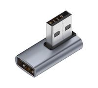 Pzuryhg USB 3.0 Adapter - Right Angle A Male to Female, 10Gbps High Speed Extension with Gold Plated, Slim Low Profile Design Ideal for Laptop PC TV Stations