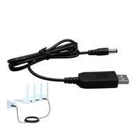 Pzuryhg USB To 9V Adapter, 5V To 9V/12V Step Up Cable, Portable Voltage Booster Cord, DC Jack Male Connector, USB To Conversion, For Fan Table Lamp Piano, Plug-and-Play Convenience, 1 Pack