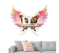 Pzuryhg Wing Corner Shelf, Butterfly Shaped Angel Wing Shelf Display Stand, Floating Storage Rack, Boho Home Wall Decor for Living Room, Bedroom, Multipurpose Shelves 13.2x3.94x12.79inch