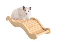 Pzuryhg Wooden Hamster Toys, Multi-Functional Cage Syrian Hamster Toys, Perfect for Small Pets Dwarf Hamster Toys, Hamster Cage Decor, Small Pet Ladder, 25x10x3cm/9.84x3.94x1.18 inches