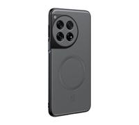 Pzwoxukhov Compatible avec OnePlus Ace 3, étui de téléphone en cuir synthétique, résistant aux chocs, compatible avec MagSafe, compatible avec OnePlus 12R - Gris