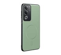 Pzwoxukhov Compatible avec Oppo A3 Pro 5G, cuir synthétique, résistant aux chocs, compatible avec MagSafe, compatible avec Oppo A80 5G - Vert