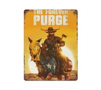 PZXXUEHY Affiche de film The Purge 5 - Décoration murale en métal - Décoration de bar moderne - 40 x 30 cm