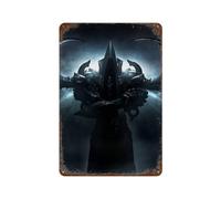 PZXXUEHY Poster de jeu vidéo Diablo - Décoration murale en métal - Décoration moderne - 30 x 20 cm