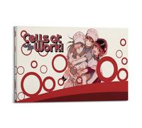 PZXXUEHY Poster de l'émission télévisée d'anime Cells at Work - Impression sur toile - Décoration murale moderne pour chambre à coucher - 50 x 75 cm