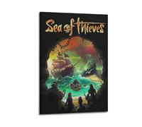 PZXXUEHY Poster décoratif sur toile Sea of Thieves - Impression d'art moderne pour chambre à coucher - 20 x 30 cm