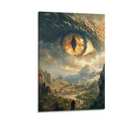 PZXXUEHY Poster décoratif sur toile The Realm of Buddha and Dragon King - Impression d'art moderne pour chambre à coucher - 60 x 90 cm