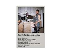 PZYASX 6lack East Atlanta Love Letter Poster imperméable sur toile décorative Convient pour la décoration de bureau, chambre à coucher, salon, 50 x 75 cm, style sans cadre