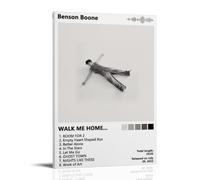 PZYASX Benson Boone Walk Me Home Poster mural imperméable sur toile pour bureau, chambre à coucher, salon, 30 x 45 cm, style cadre