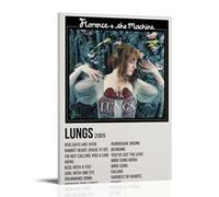 PZYASX Florence And The Machine Lungs - Peinture murale imperméable sur toile - Convient pour la décoration de bureau, chambre à coucher, salon - 30 x 45 cm - Style cadre