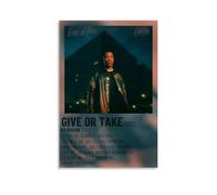 PZYASX Giveon - Poster mural imperméable « Give or Take » sur toile, peinture décorative adaptée pour la décoration de bureau, chambre à coucher, salon, 30 x 45 cm, sans cadre