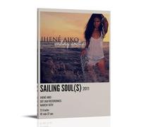 PZYASX Jhené Aiko Sailing Soul(s) Poster mural imperméable sur toile pour décoration de bureau, chambre à coucher, salon, 60 x 90 cm, style cadre