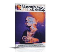 PZYASX Kid Cudi Man on The Moon The End of Day Poster imperméable sur toile décorative adaptée pour la décoration de bureau, chambre à coucher, salon, 50 x 75 cm, style cadre