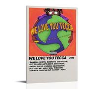 PZYASX Lil Tecca Poster mural imperméable sur toile « We Love You Tecca » pour décoration de bureau, chambre à coucher, salon, 30 x 45 cm, style cadre