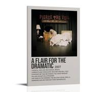 PZYASX Poster décoratif Pierce The Veil A Flair for The Dramatic imperméable, convient pour la décoration de bureau, chambre à coucher, salon, 60 x 90 cm, style cadre