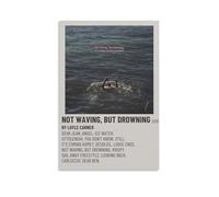 PZYASX Poster imperméable « Not Waving, But Drowning » - Peinture murale sur toile décorative - Convient pour la décoration de bureau, de chambre à coucher, de salon - 40 x 60 cm - Style sans cadre