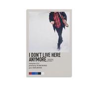 PZYASX Poster imperméable « The War on Drugs I Don't Live Here Anymore » - Peinture murale sur toile - Convient pour la décoration de bureau, chambre à coucher, salon - 40 x 60 cm - Style sans cadre