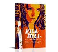 PZYASX Poster Kill Bill - Peinture murale imperméable sur toile - Convient pour la décoration de bureau, chambre à coucher, salon - 50 x 75 cm - Style cadre