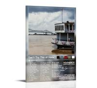 PZYASX YoungBoy Never Broke Don't Try This at Home Poster mural imperméable sur toile décorative adaptée pour décoration de bureau, chambre à coucher, salon, 40 x 60 cm, style cadre