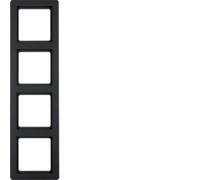 berker Berker Cadre anthracite/satiné 4 fois 10146086 Quantité:1