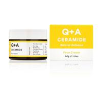 Q+A Crème de jour, barrière cutanée de protection aux céramides, de la provitamine E et du squalane afin d’améliorer l’hydratation et l’élasticité de la peau, 50g