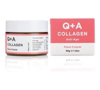 Q+A crème visage au collagène. Crème végétarienne au collagène issu d’algues pour combattre les signes du vieillissement. 50 g