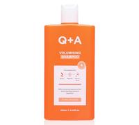 Q+A Shampoing volumisant pour cheveux (250 ml), épaississant, fortifiant et anti-frisottis, shampooing pour cheveux fins, à la biotine, aux peptides de pois et à l'arginine