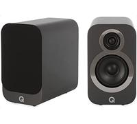 Q ACOUSTICS 3010i Paire d'enceintes compactes pour étagère Gris Graphite - Boîtier Reflex 2 Voies, Haut-Parleur de Basse 100 mm et Tweeter 22 mm - HiFi stéréo/Passif