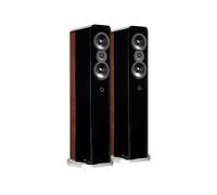 Q Acoustics Concept 500 Noir & Noyer - Enceintes colonne (la paire)