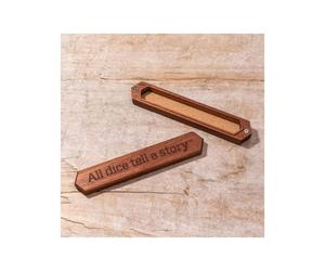 Q Atelier Sapelli Bois RPG Dés Boîte Avec Magnétique Couvercle - Tout Dés