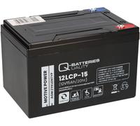 Q-Batteries 12LCP-15 Batterie au plomb 12 V 15 Ah Compatible avec scooter